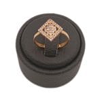 انگشتر طلا طرح لوزی