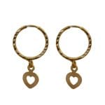 گوشواره حلقه ای آویز دار