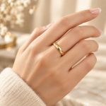 حلقه طلا _رینگ ساده