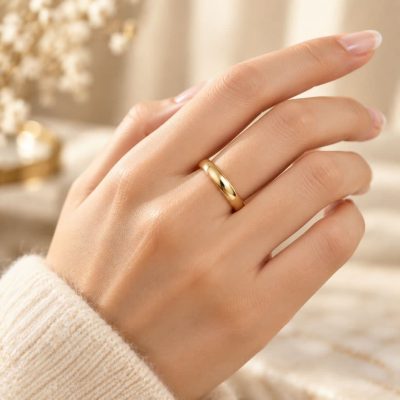 حلقه طلا _رینگ ساده